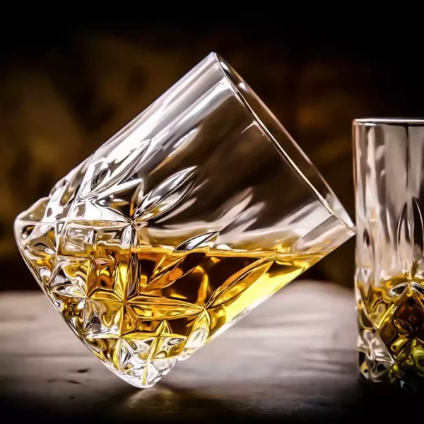 Whiskey Glass With Engraved Bottom